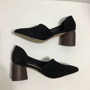 Sbicca Vintage Collection Volin Womens Black‎ Suede Round Heel Mule Size 10